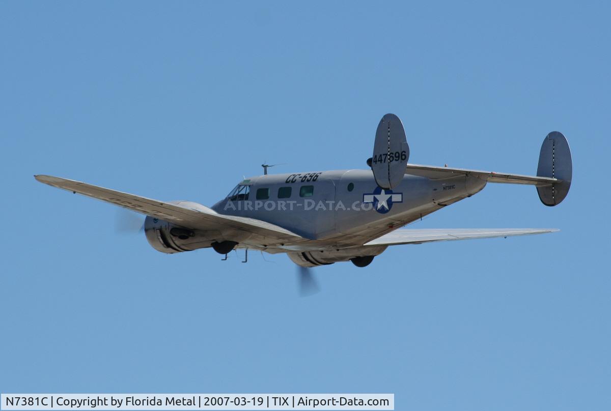 N7381C, 1944 Beech C18S C/N 8104, C-45