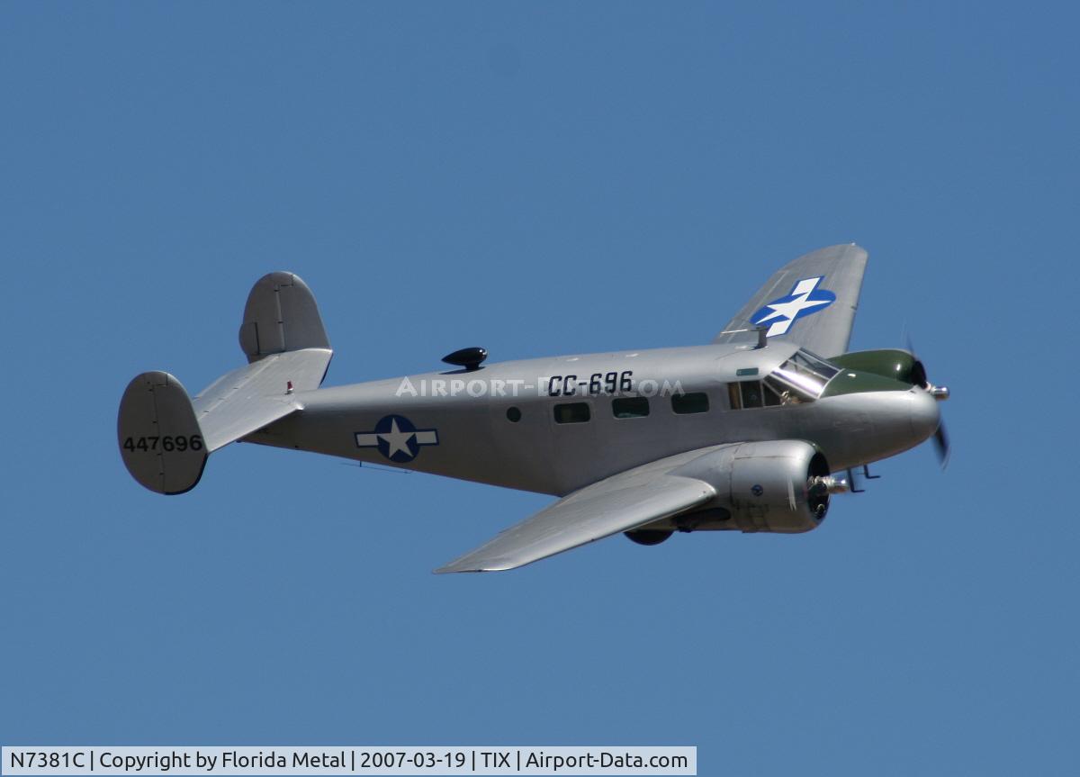N7381C, 1944 Beech C18S C/N 8104, C-45