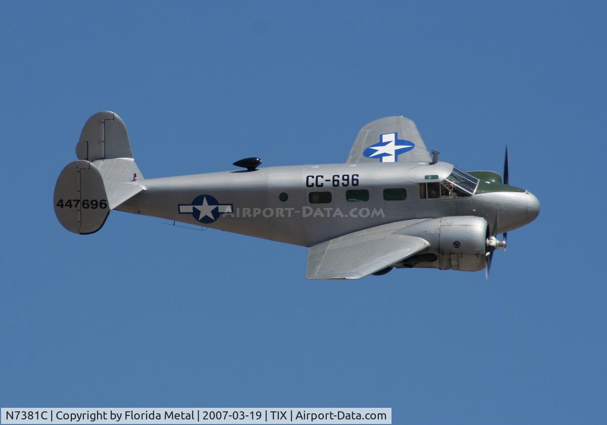 N7381C, 1944 Beech C18S C/N 8104, C-45