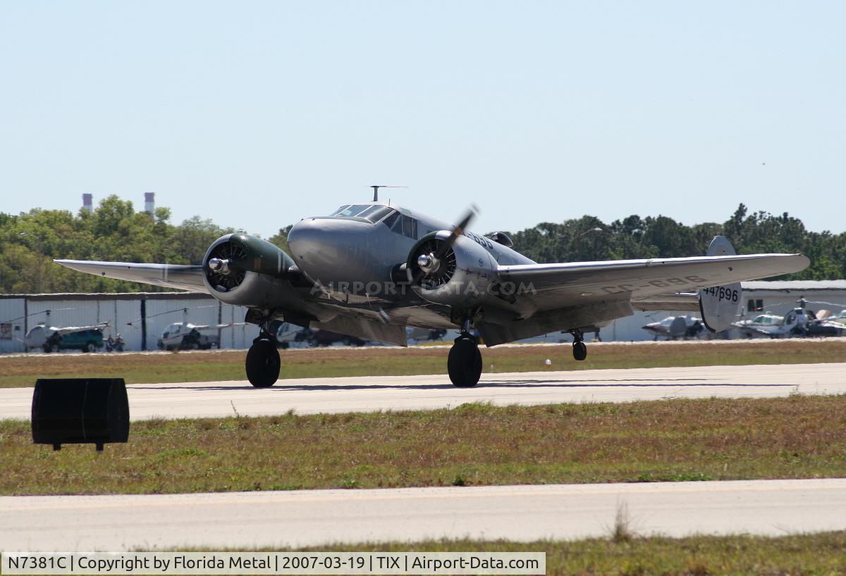 N7381C, 1944 Beech C18S C/N 8104, C-45