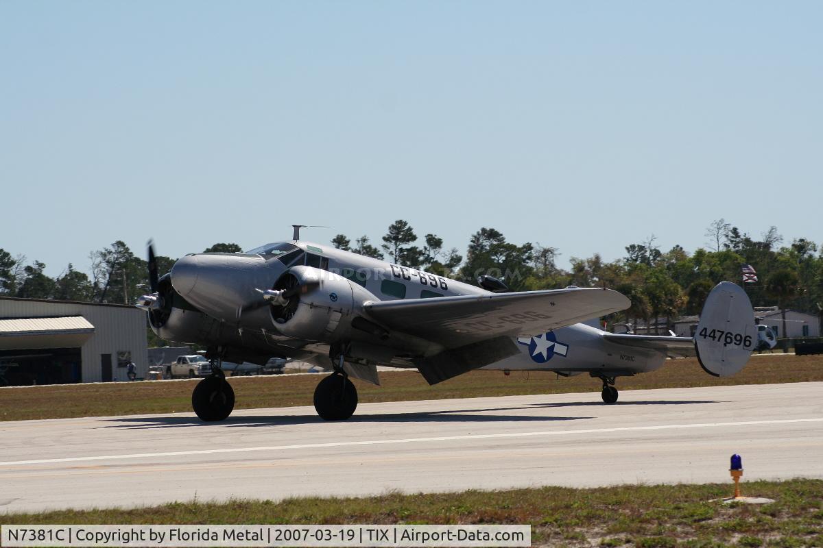 N7381C, 1944 Beech C18S C/N 8104, C-45