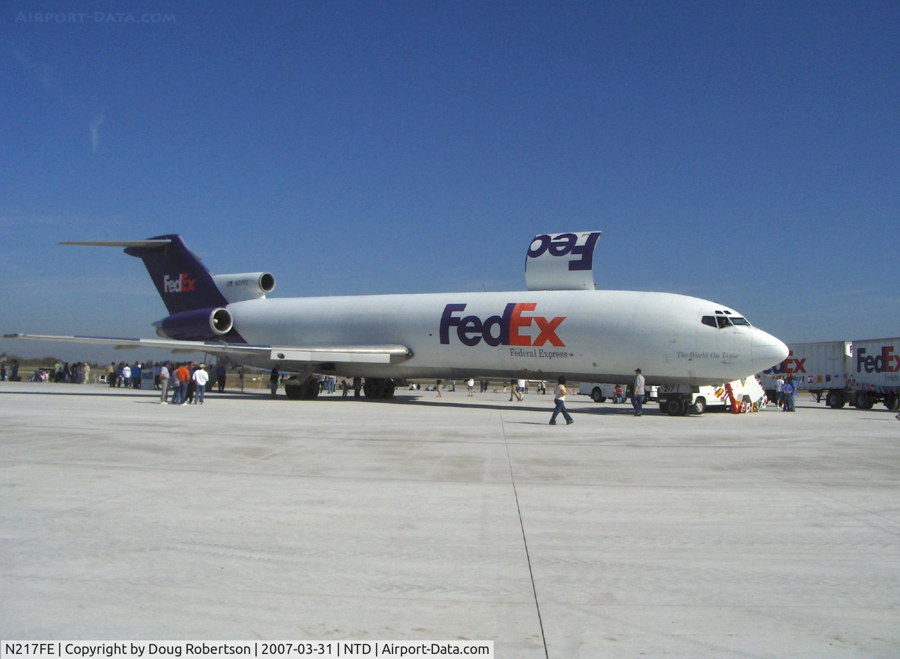 N217FE, 1984 Boeing 727-2S2F C/N 22938, 1984 Boeing 727-2S2F FedEx freighter, three P&W JT8D Turbojets, experimental class