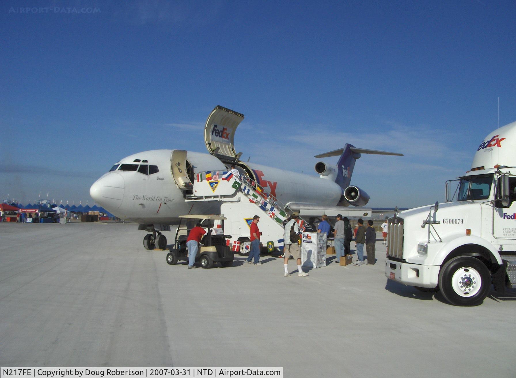 N217FE, 1984 Boeing 727-2S2F C/N 22938, 1984 Boeing 727-2S2F FedEx freighter, three P&W JT8D Turbojets, experimental class