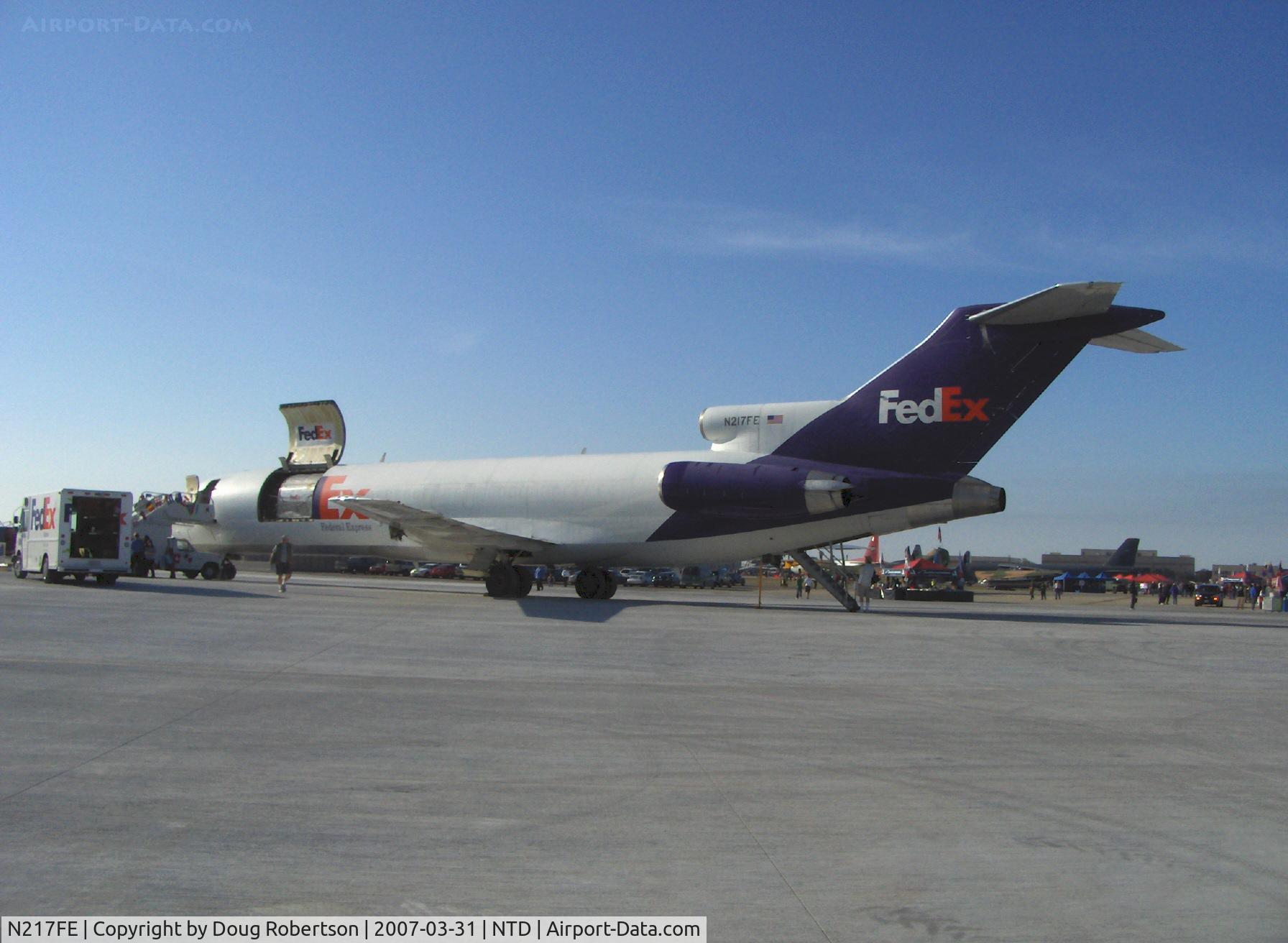 N217FE, 1984 Boeing 727-2S2F C/N 22938, 1984 Boeing 727-2S2F FedEx freighter, three P&W JT8D Turbojets, experimental class