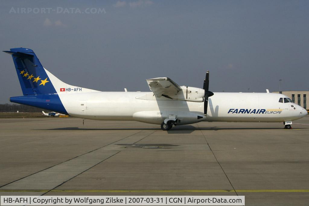 HB-AFH, 1992 ATR 72-202 C/N 313, freighter