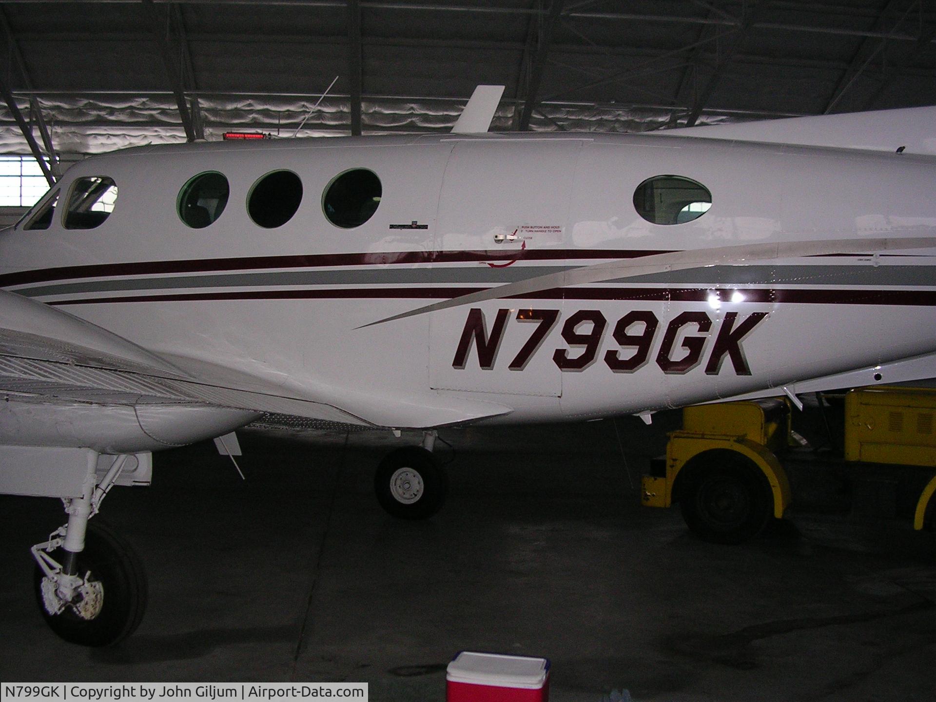 N799GK, 1978 Beech C90 King Air C/N LJ-799, In Hanger