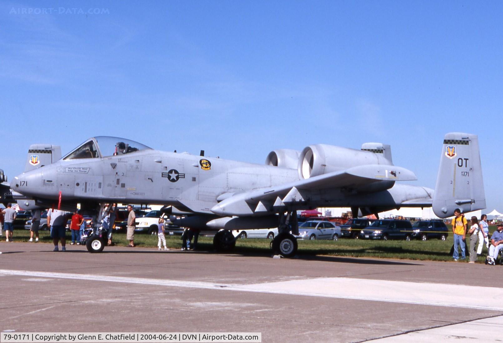 79-0171, 1979 Fairchild Republic A-10A Thunderbolt II C/N A10-0435, A-10A at the Quad Cities Air Show