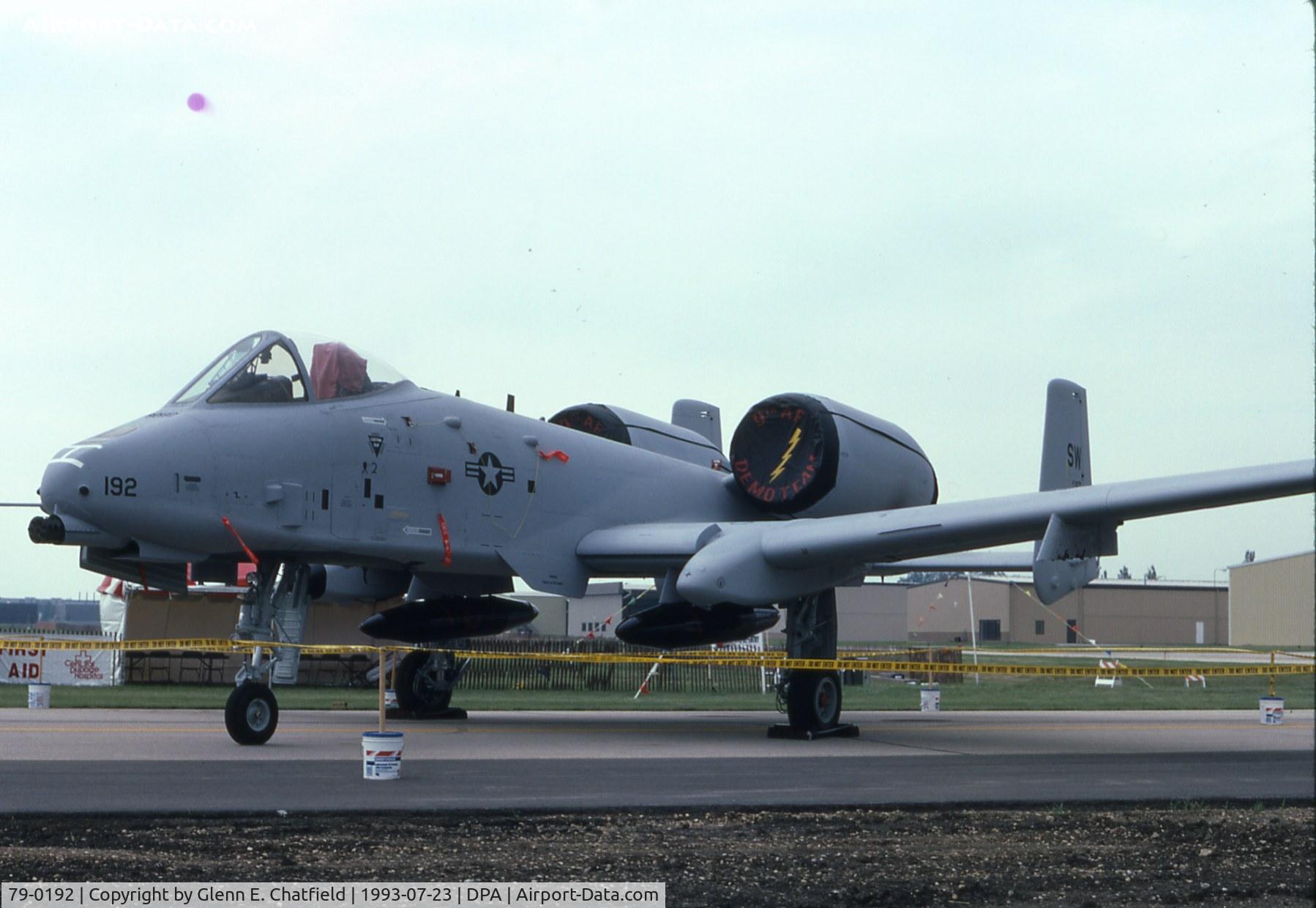 79-0192, 1979 Fairchild Republic A-10A Thunderbolt II C/N A10-0456, A-10A early morning