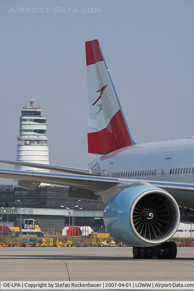 OE-LPA, 1997 Boeing 777-2Z9/ER C/N 28698, 777 with VIE tower.