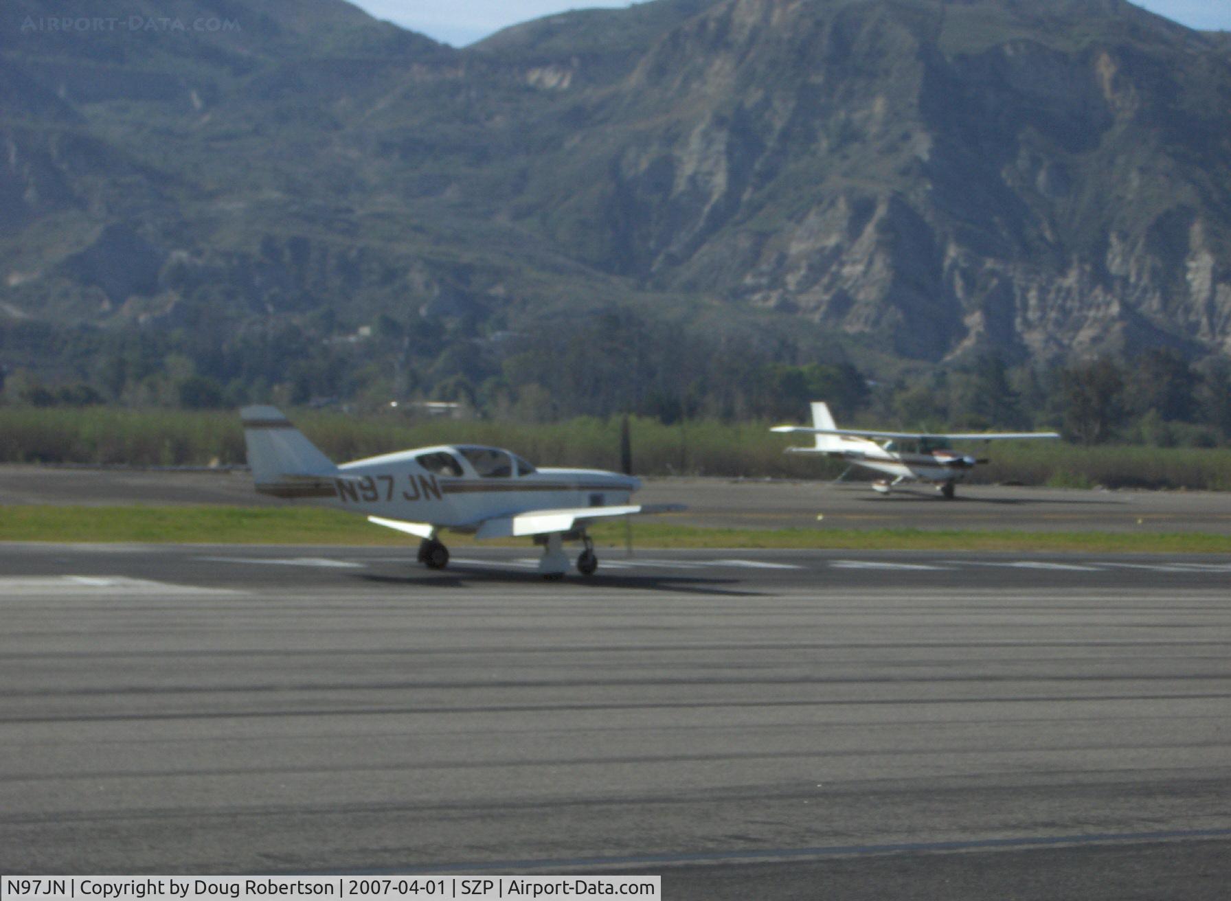N97JN, Stoddard-Hamilton Glasair SH-2 C/N A-4, 1986 Nalbone GLASAIR SH-2, Lycoming IO-320, flaps landing Rwy 22