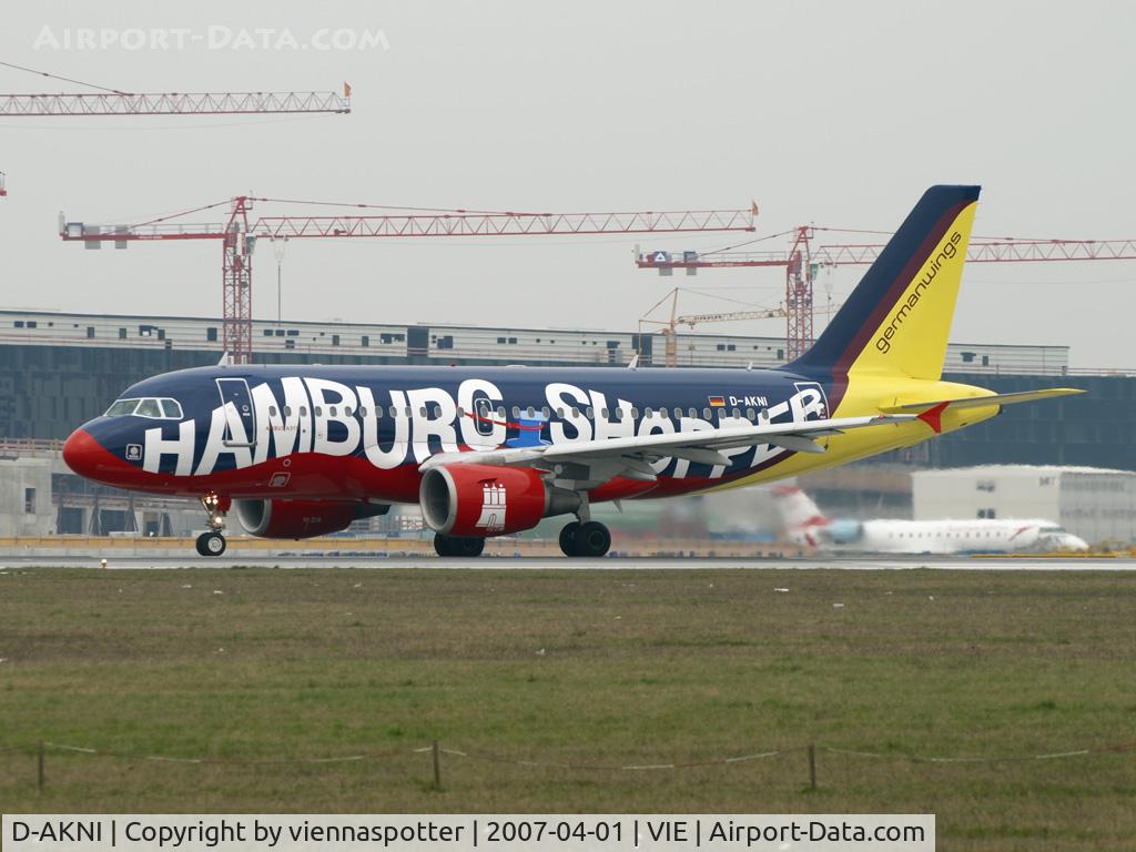 D-AKNI, 1999 Airbus A319-112 C/N 1016, HamburgShopper