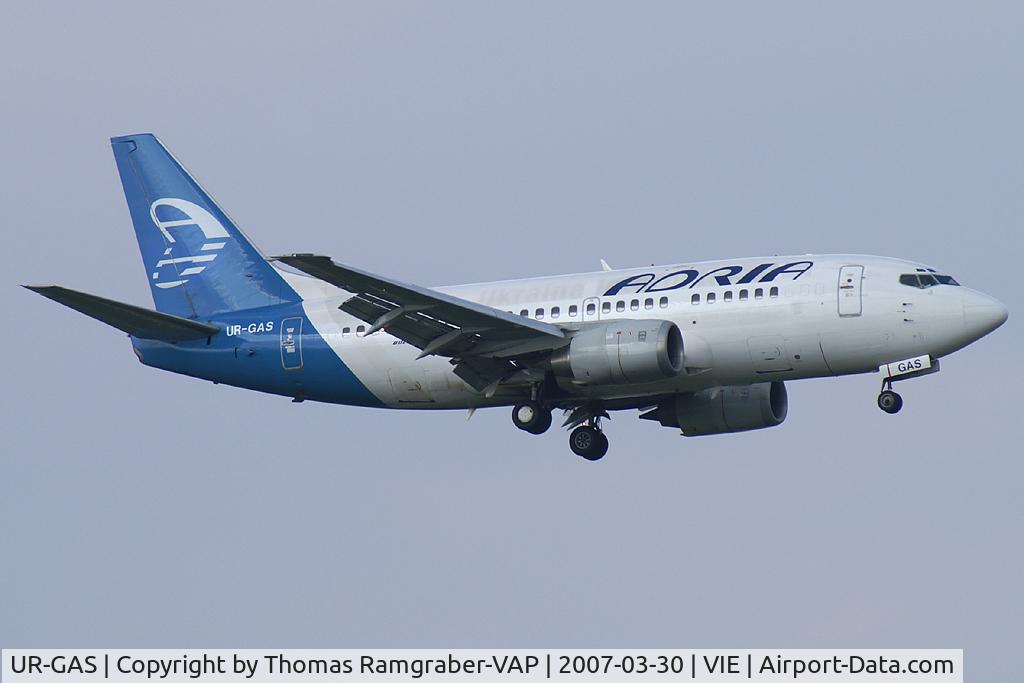 UR-GAS, 1993 Boeing 737-528 C/N 25236, Adria Airways Boeing 737-500