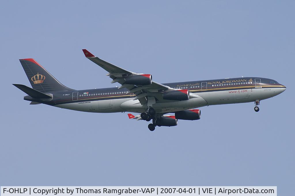 F-OHLP, 1993 Airbus A340-211 C/N 014, Royal Jordanian Airlines Airbus A340-200