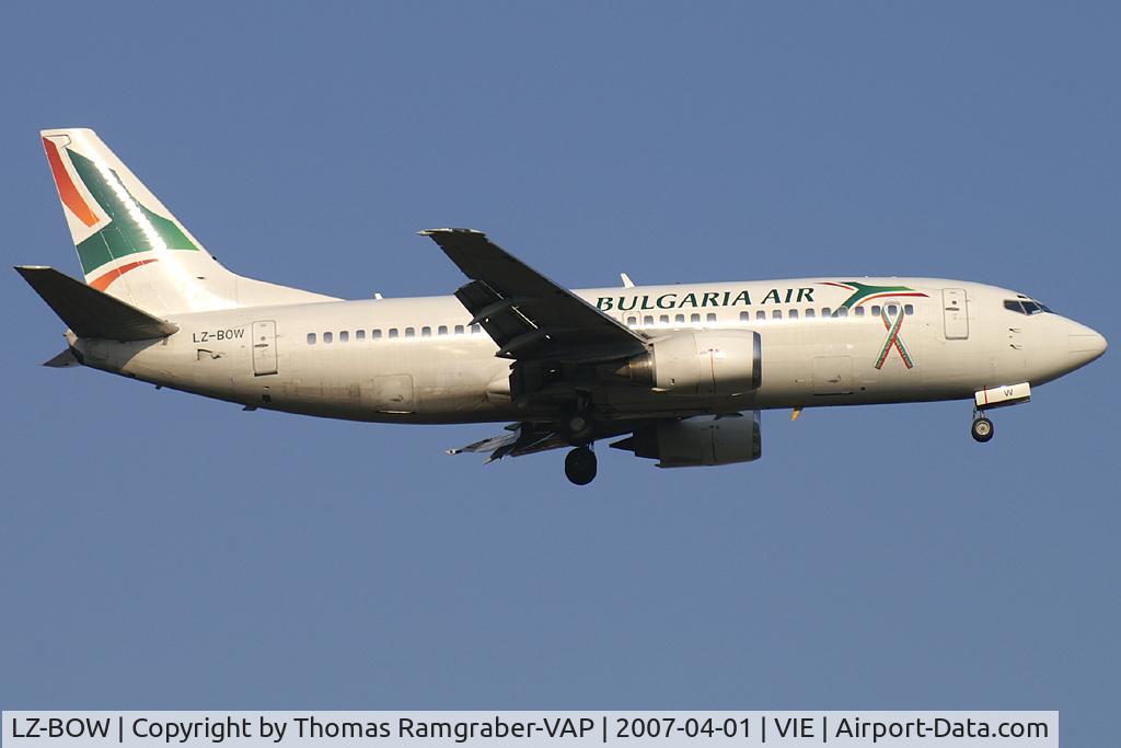 LZ-BOW, 1987 Boeing 737-330 C/N 23834, Bulgaria Air Boeing 737-300