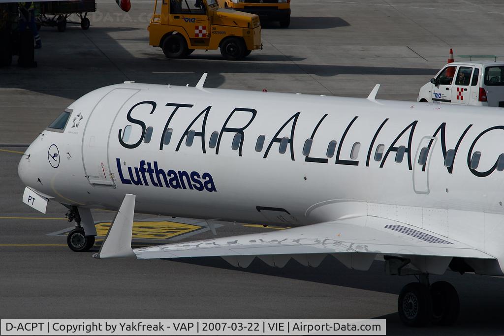 D-ACPT, 2003 Canadair CRJ-701ER (CL-600-2C10) Regional Jet C/N 10103, Lufthansa Regionel Canadair Regionaljet 700 in Star Alliance colors