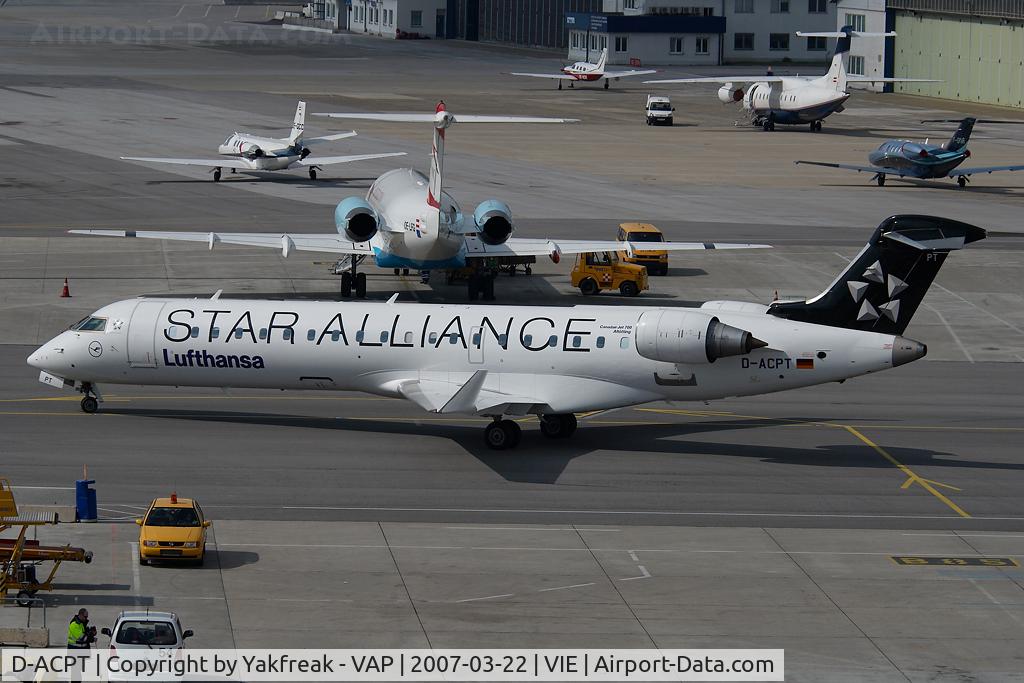 D-ACPT, 2003 Canadair CRJ-701ER (CL-600-2C10) Regional Jet C/N 10103, Lufthansa Regionel Canadair Regionaljet 700 in Star Alliance colors