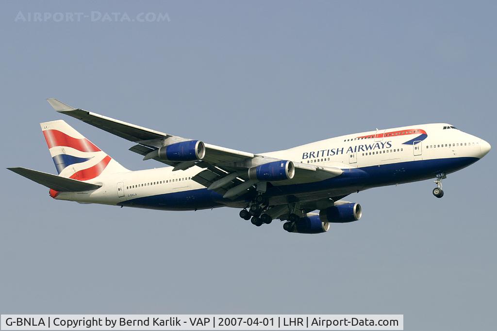 G-BNLA, 1989 Boeing 747-436 C/N 23908, British Airways Boeing 747-400