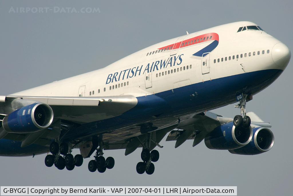 G-BYGG, 1999 Boeing 747-436 C/N 28859, British Airways Boeing 747-400