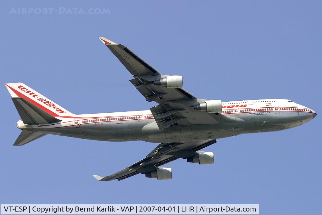 VT-ESP, 1994 Boeing 747-437 C/N 27214, Air India Boeing 747