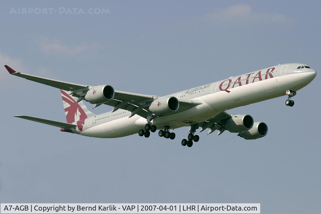 A7-AGB, 2005 Airbus A340-642X C/N 715, Qatar A340-600