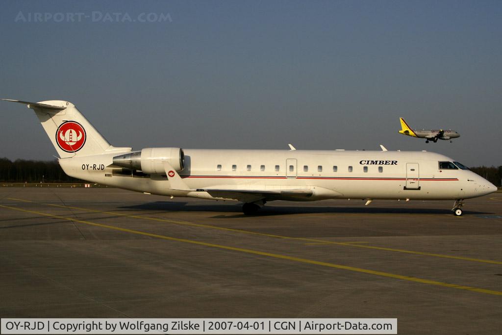 OY-RJD, 1993 Canadair CRJ-100LR (CL-600-2B19) C/N 7007, visitor