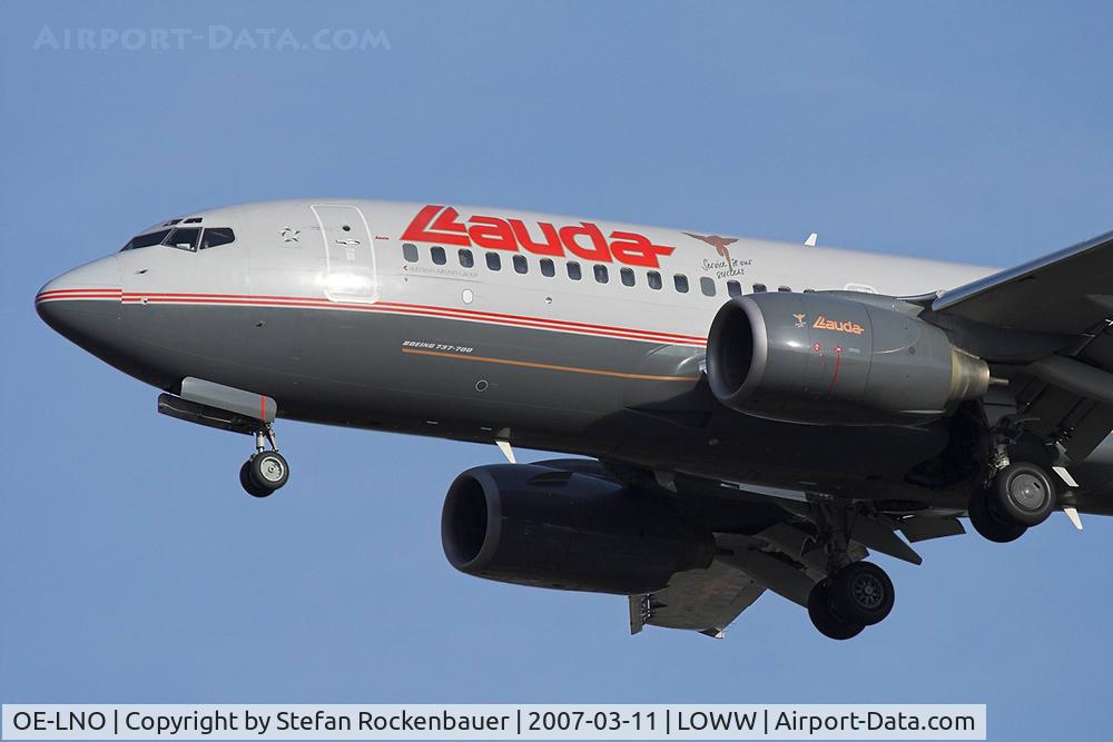 OE-LNO, 2001 Boeing 737-7Z9 C/N 30419, Bobby of Lauda Air.
