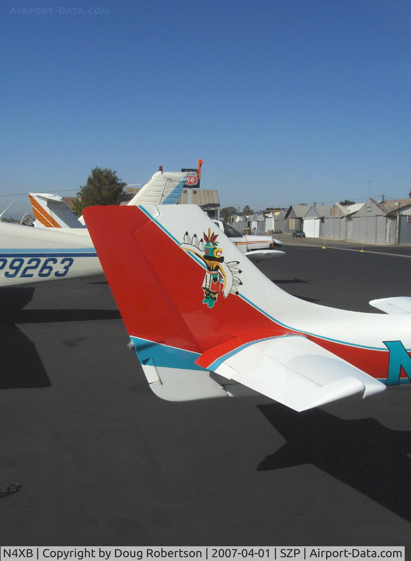 N4XB, 2000 Lancair 320/360 C/N 654FB, 2000 Hendrickson NORMAIR 3 (LANCAIR), Lycoming IO-360, tail decor