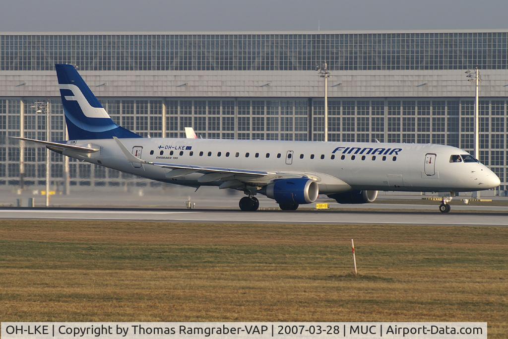 OH-LKE, 2007 Embraer 190LR (ERJ-190-100LR) C/N 19000059, Finnair Embraer 190