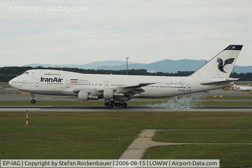 EP-IAG, 1976 Boeing 747-286B C/N 21217, Iran Air 747 in Vienna