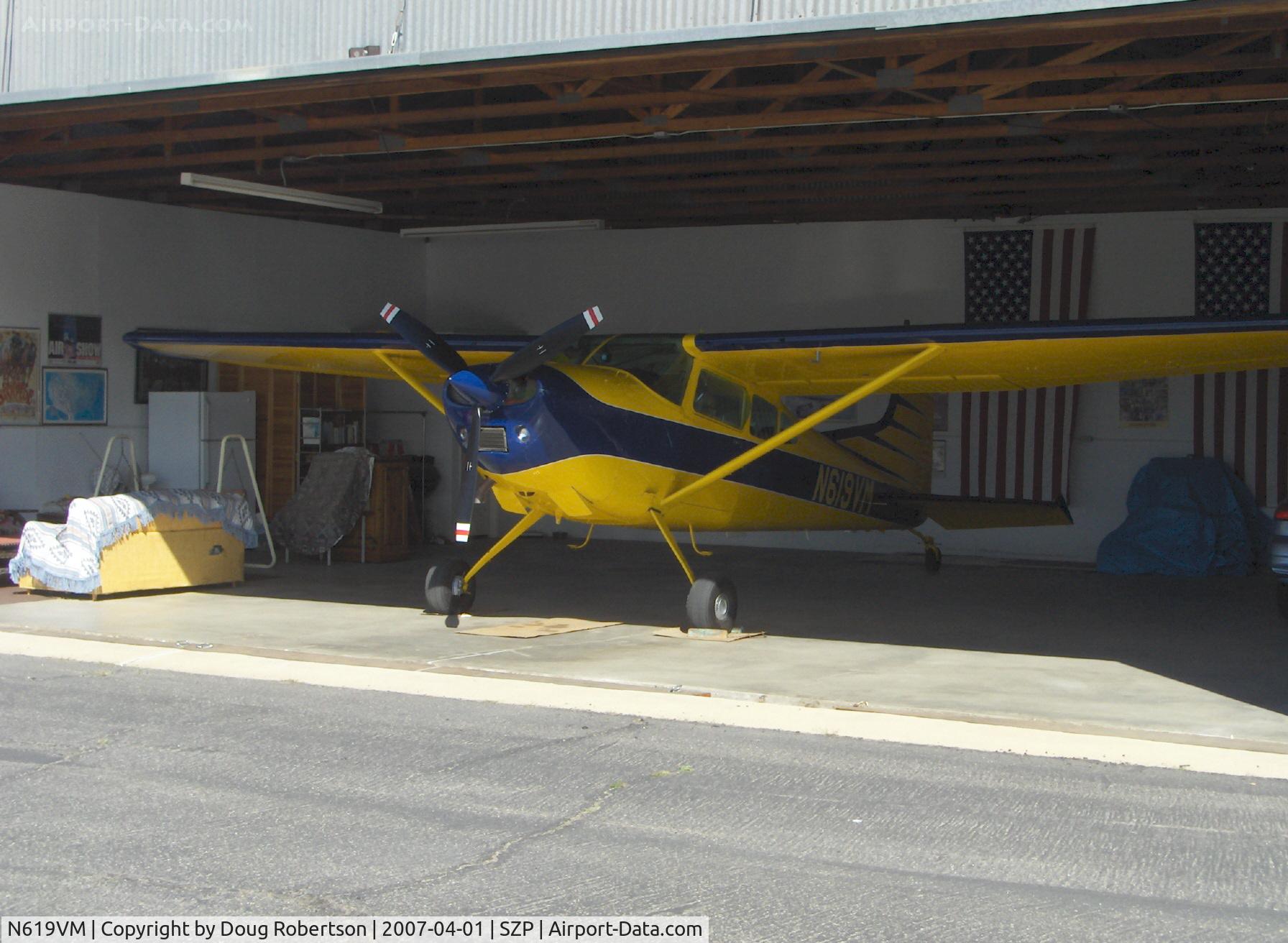 N619VM, 1981 Cessna A185F Skywagon 185 C/N 18504284, 1981 Cessna A185F SKYWAGON, Continental IO-520-D 300 Hp, in hangar
