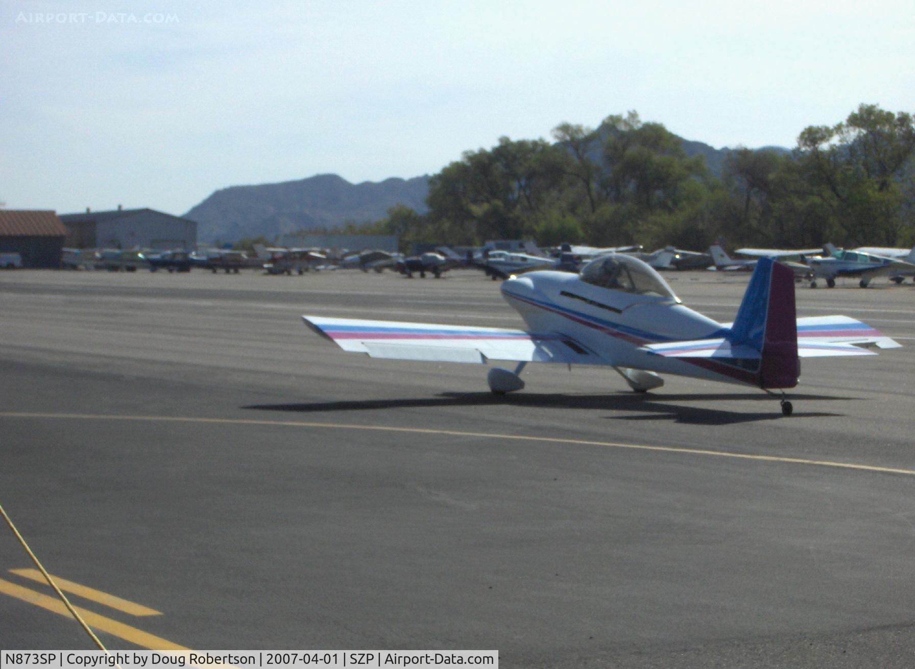N873SP, 1991 Vans RV-4 C/N 873, Lynch VAN's RV-4, Lycoming O&VO-360, taxi