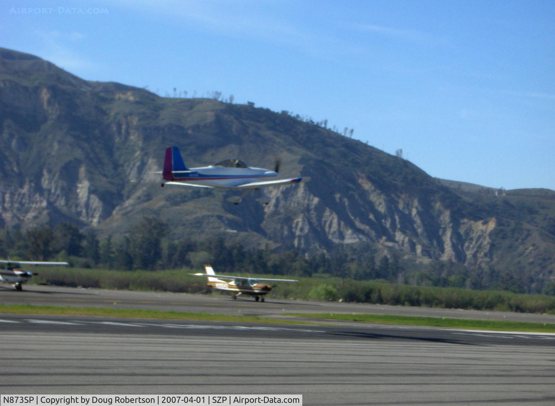N873SP, 1991 Vans RV-4 C/N 873, Lynch VAN's RV-4, Lycoming O&VO-360, takeoff climb Rwy 22