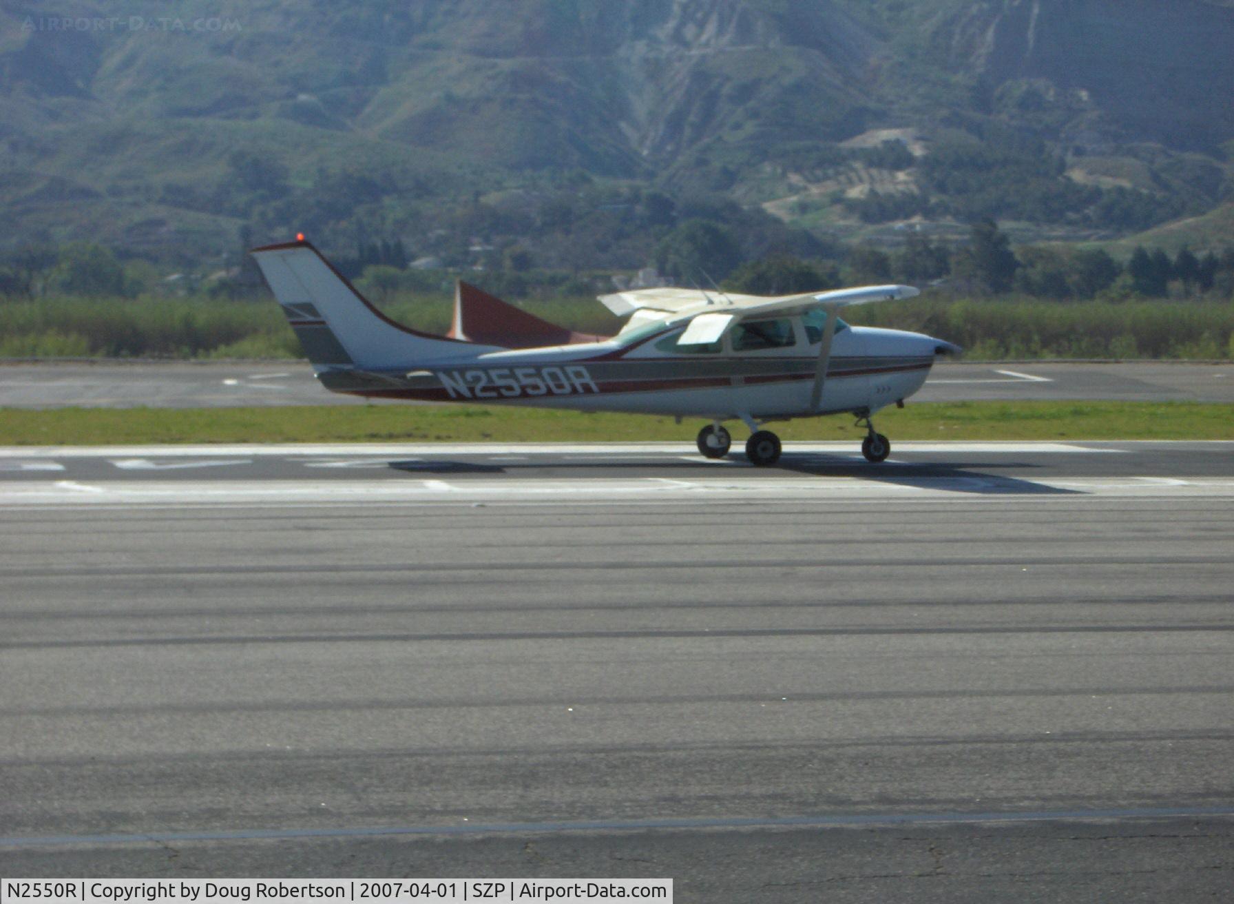 N2550R, 1967 Cessna 182K Skylane C/N 18258250, 1967 Cessna 182K SKYLANE, Continental O-470-S 230 Hp, flaps landing roll Rwy 22