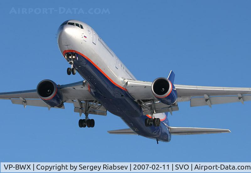 VP-BWX, 1996 Boeing 767-306/ER C/N 27960, Aeroflot