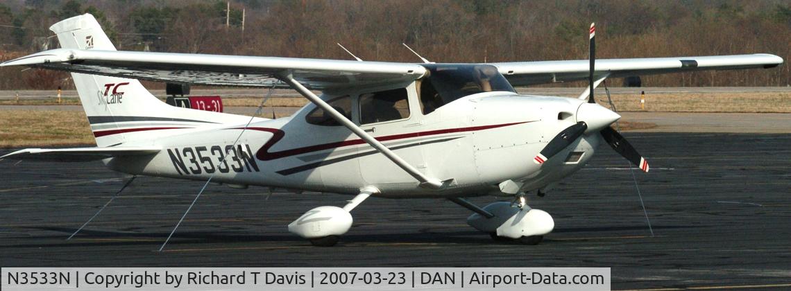 N3533N, Cessna T182T Turbo Skylane C/N T18208017, Cessna T182T in Danville Va.