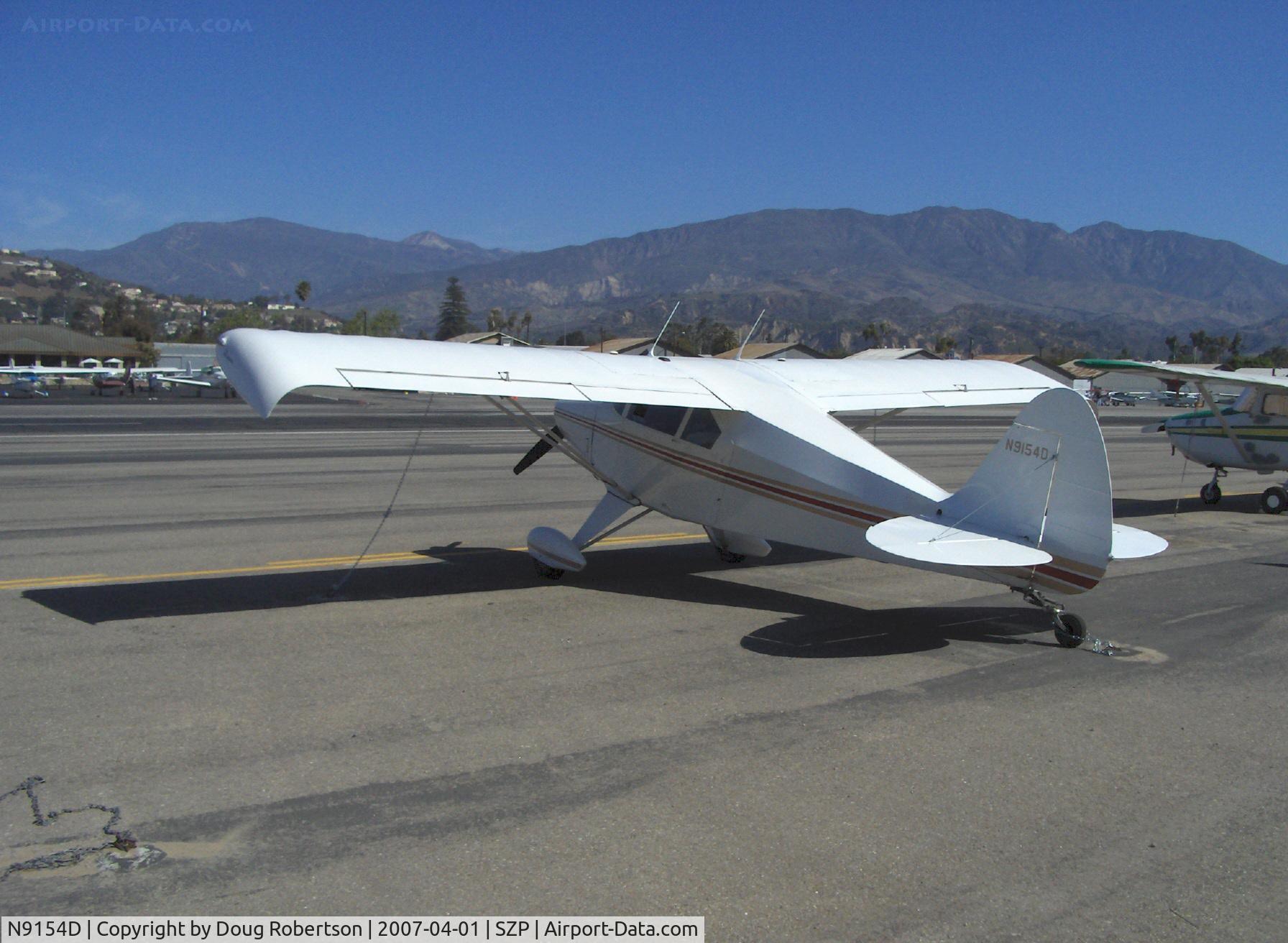 N9154D, 1958 Piper PA-22-160 Tri Pacer C/N 22-6206, 1958 Piper PA-22-160 TRIPACER Taildragger conversion, Lycoming O-320 160 Hp, booster tips