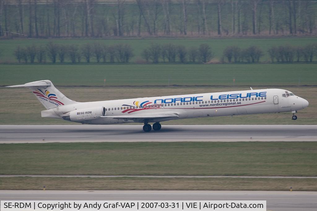 SE-RDM, 1987 McDonnell Douglas MD-83 (DC-9-83) C/N 49662, Nordic Leisure MD80