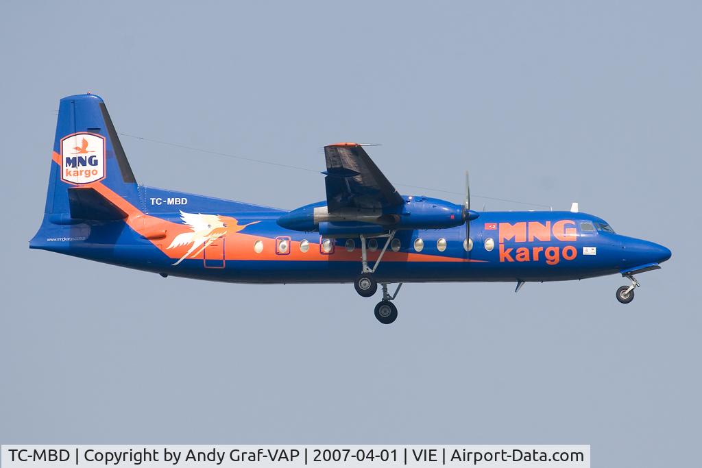 TC-MBD, 1976 Fokker F-27-500RCF Friendship C/N 10531, MNG Cargo Fokker27