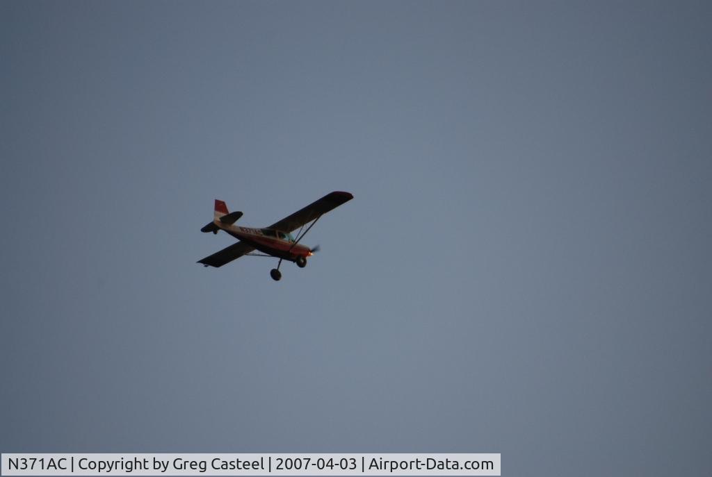 N371AC, 2002 American Champion 8GCBC Scout C/N 435-2002, N371AC over Jonesborough, TN on 4/3/07