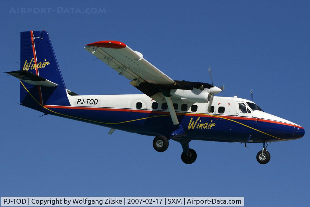 PJ-TOD, 1980 De Havilland Canada DHC-6-300 Twin Otter C/N 675, visitor