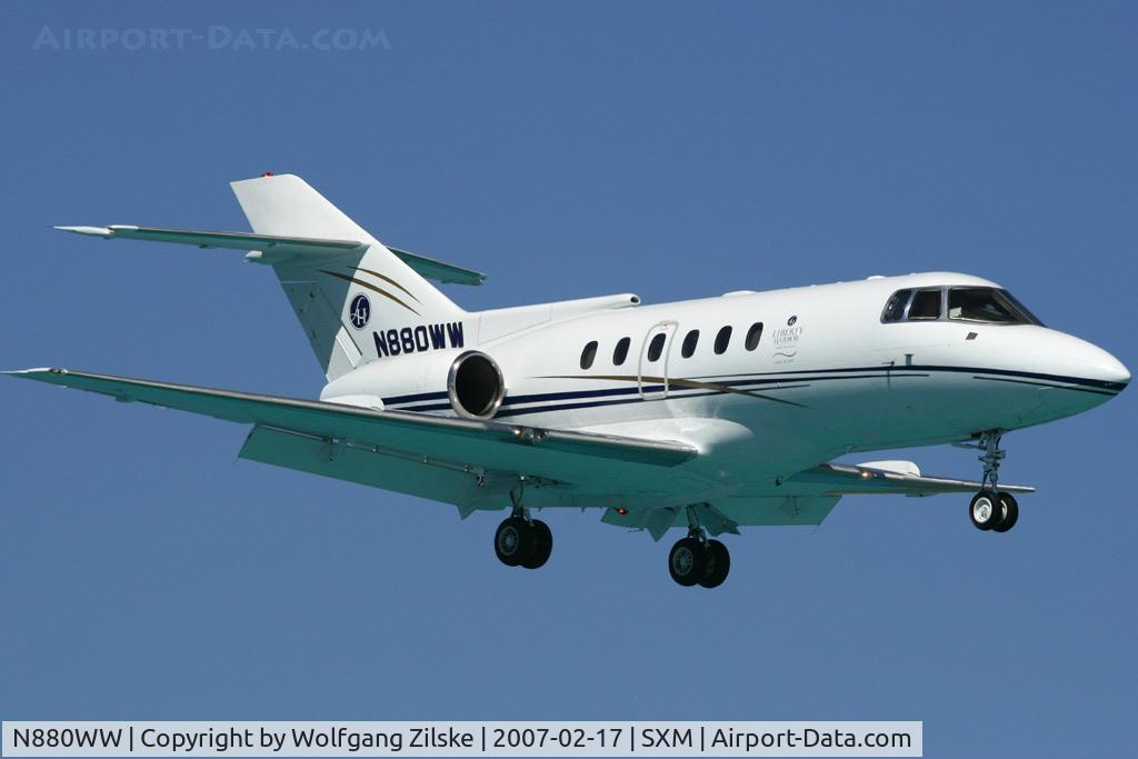 N880WW, 1984 British Aerospace BAe.125 Series 800A C/N 258019, visitor