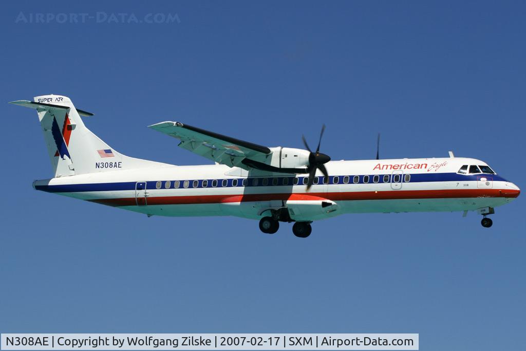 N308AE, 1992 ATR 72-212 C/N 309, visitor