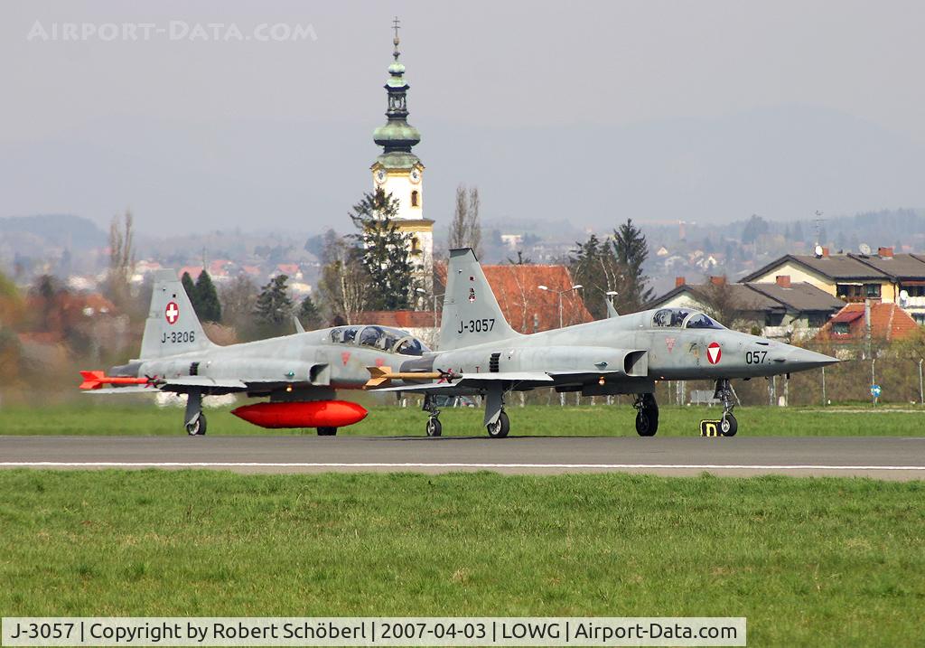 J-3057, Northrop F-5E Tiger II C/N L.1057, Training with the Swiss Air Force