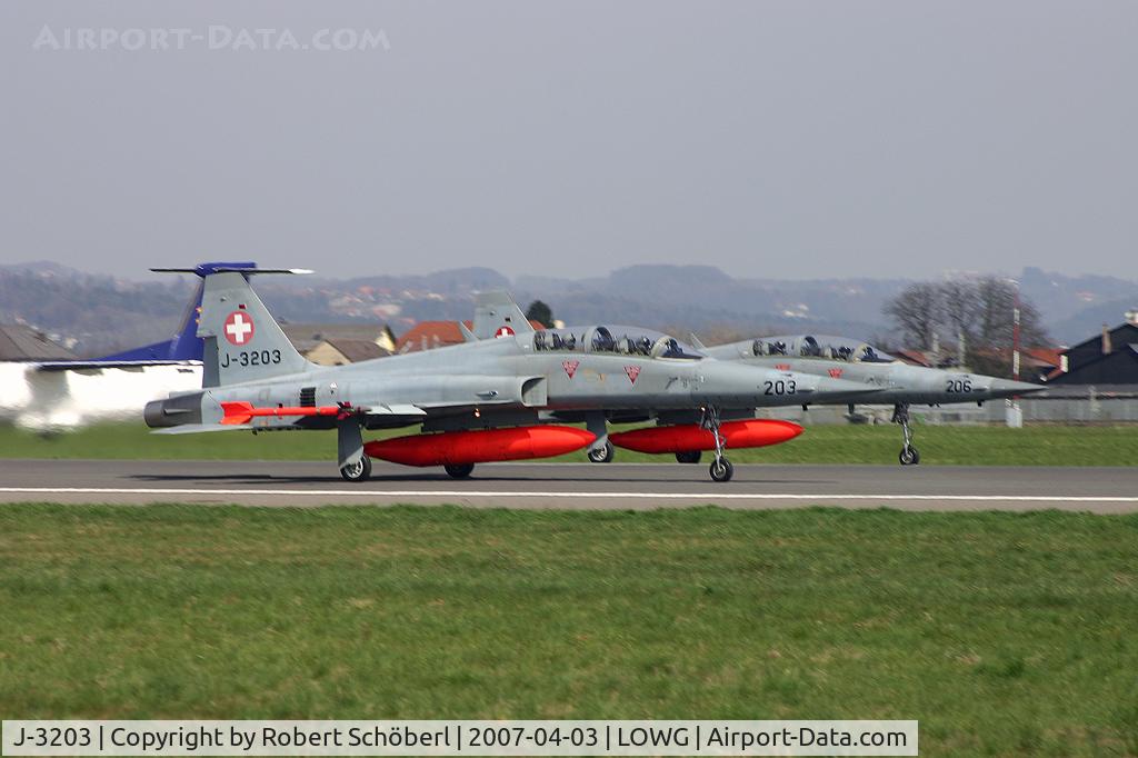 J-3203, Northrop F-5F Tiger II C/N M1003, Training with the Austrian Air Force