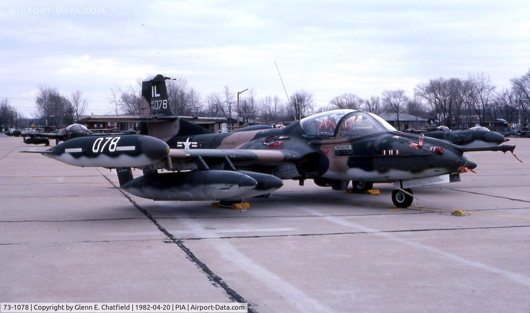 73-1078, 1973 Cessna OA-37B Dragonfly C/N 43444, OA-37B with the Illinois ANG