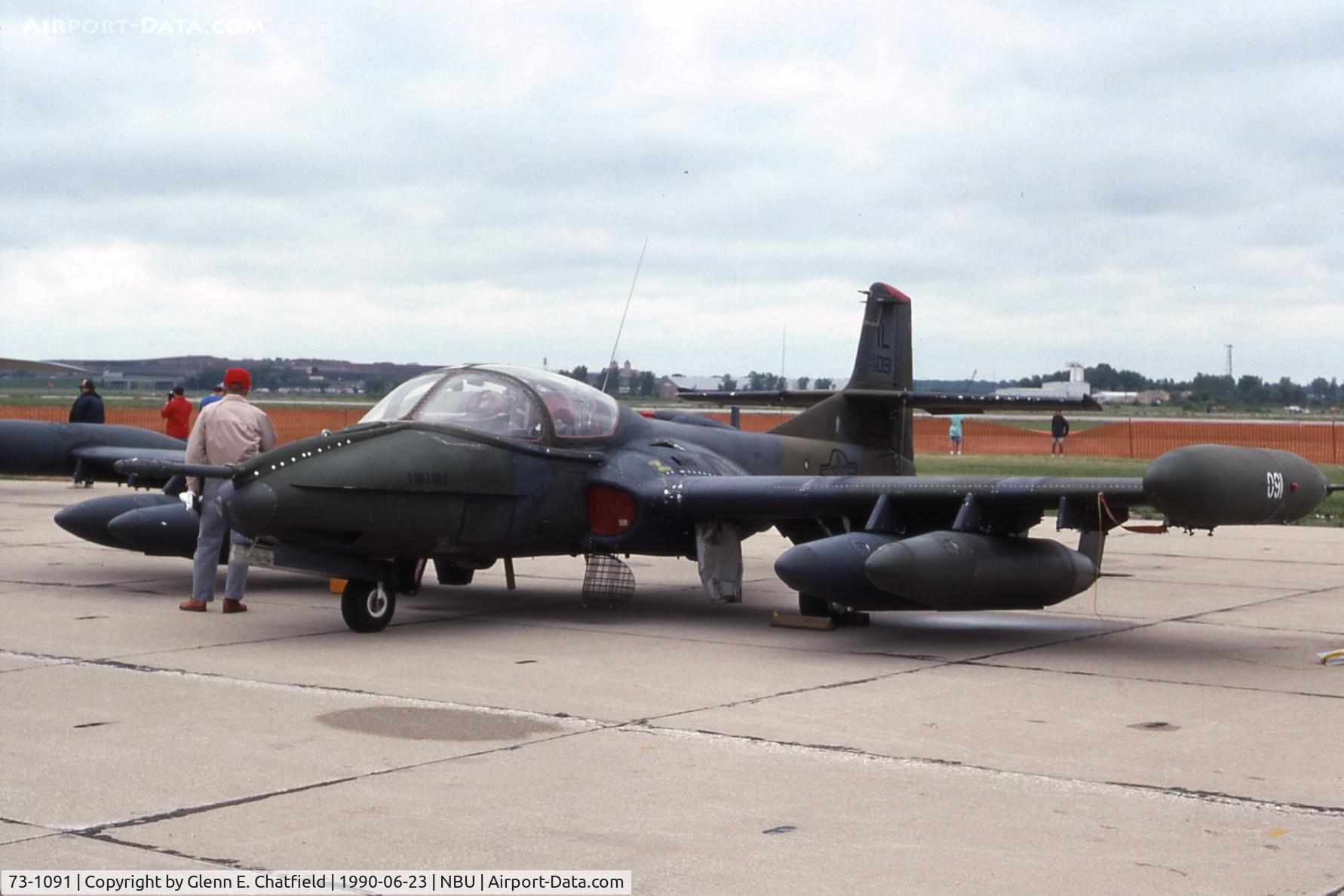 73-1091, 1973 Cessna OA-37B Dragonfly C/N 43457, OA-37B of the Illinois ANG, based at Peoria