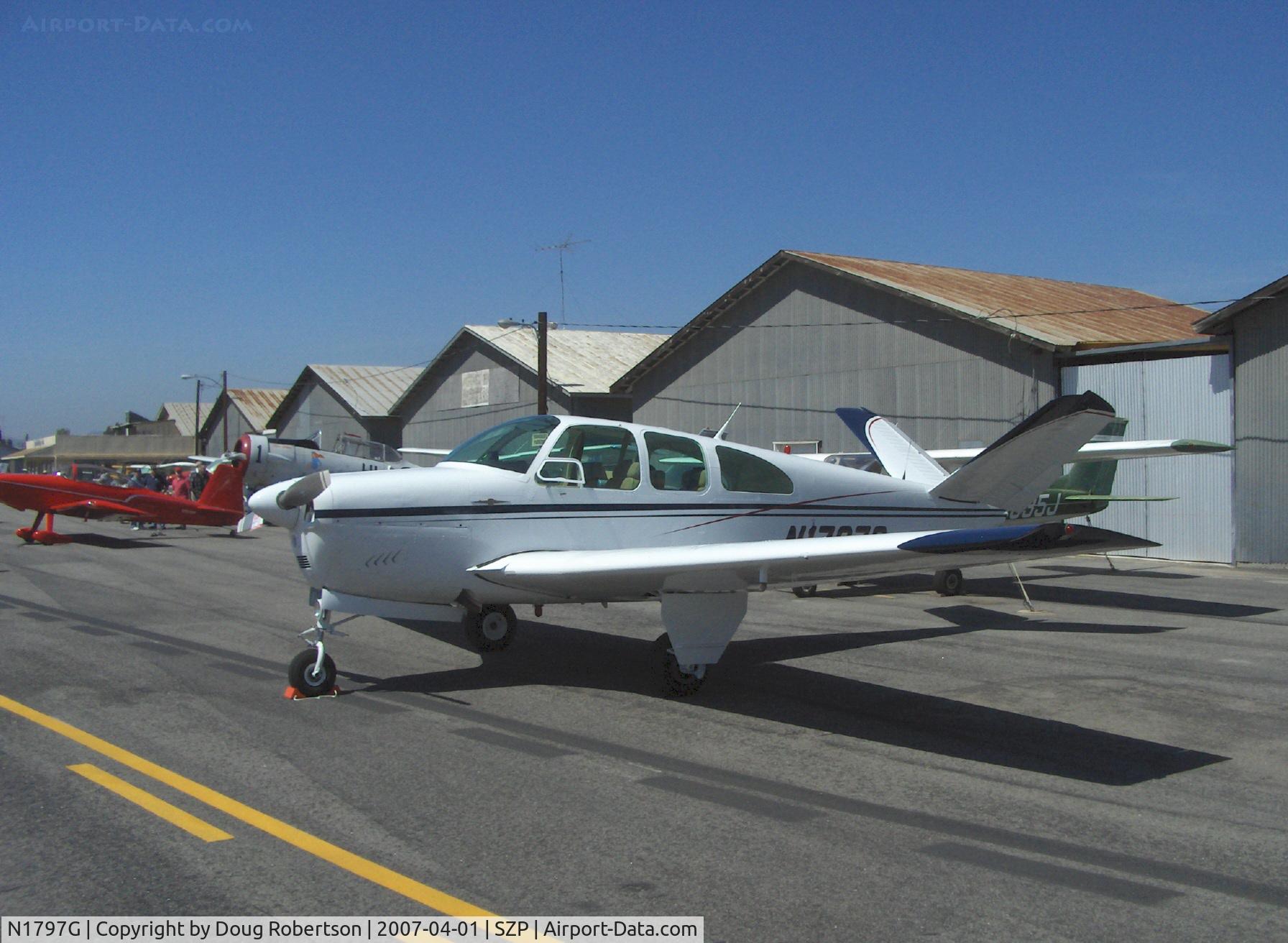 N1797G, 1962 Beech P35 Bonanza C/N D-6975, 1962 Beech P35 BONANZA, Continental IO-470-N 260 Hp