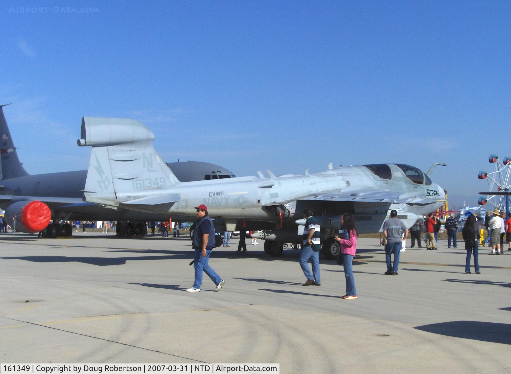 161349, Grumman EA-6B Prowler C/N P-93, Grumman EA-6B PROWLER electronic countermeasures aircraft, two P&W J52-P-8A Turbojets 9,300 lb st each