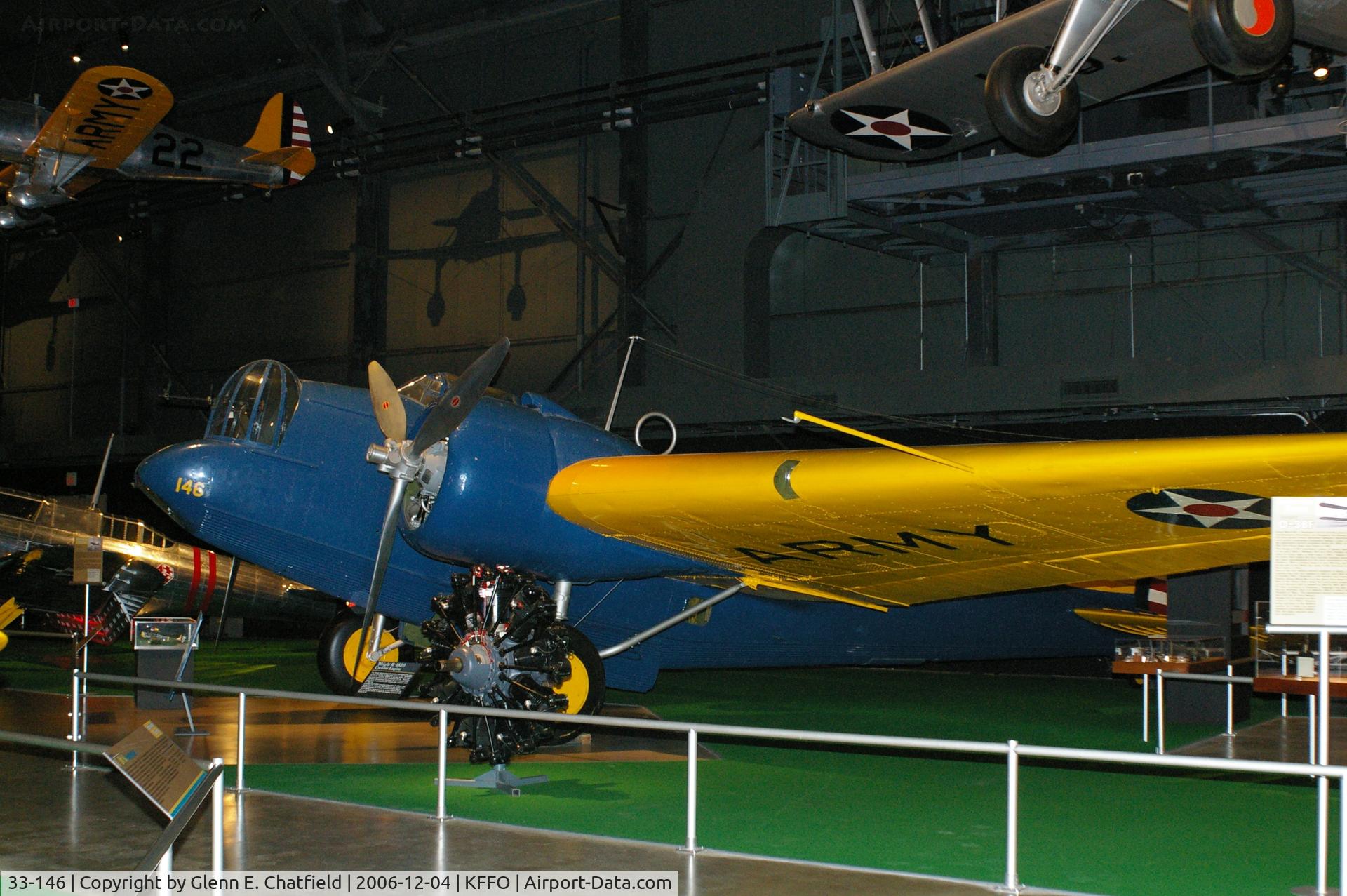 33-146, 1933 Martin YB-10 C/N 514, Export version of the Martin B-10 at the National Museum of the U.S. Air Force