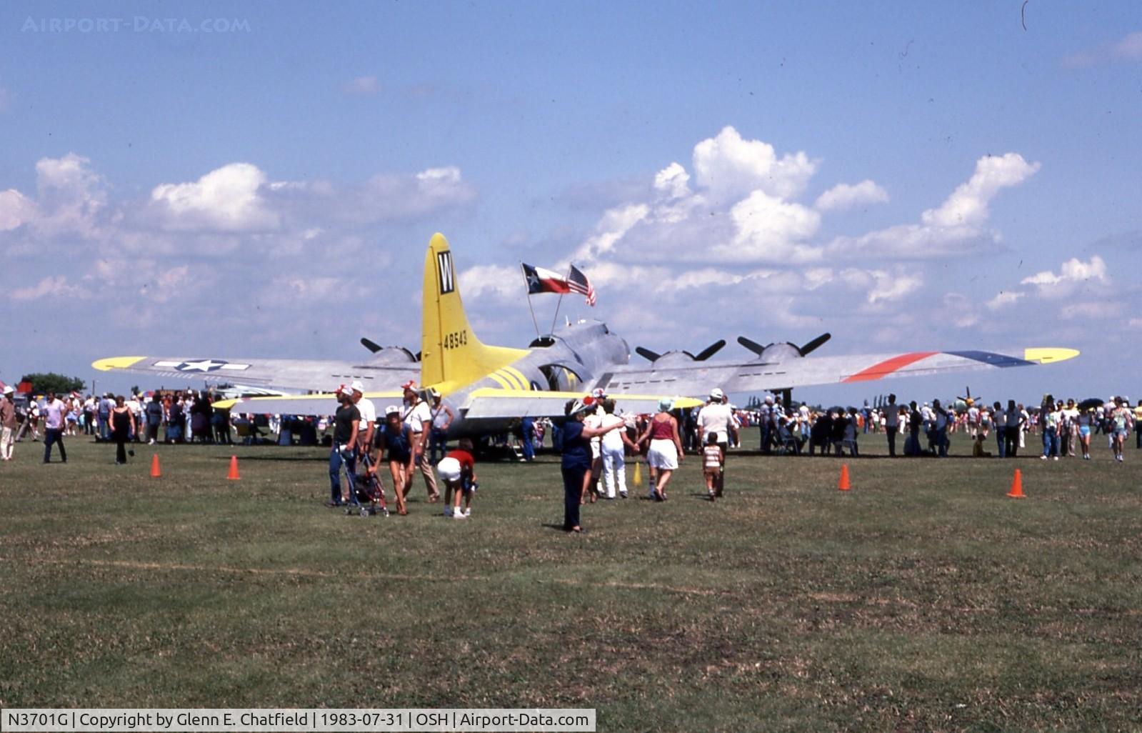 N3701G, 1944 Boeing B-17G Flying Fortress C/N 44-8543A, B-17G 44-8543 Chuckie at the EAA Fly In